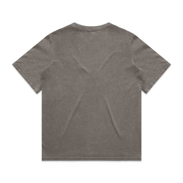 ACID Women's Heavyweight Faded Tee in Faded Grey, back