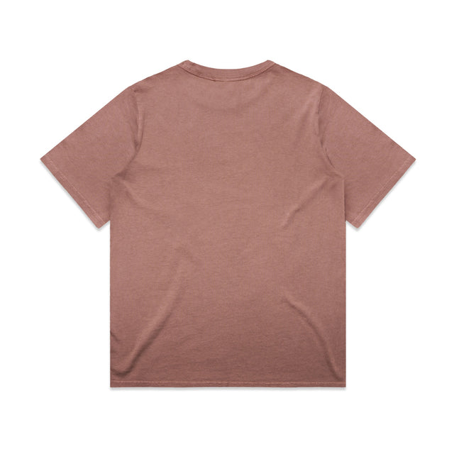 ACID Women's Heavyweight Faded Tee in Faded Pink, back