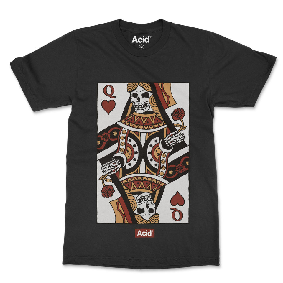 Skull Queen Black - Printed T-Shirt