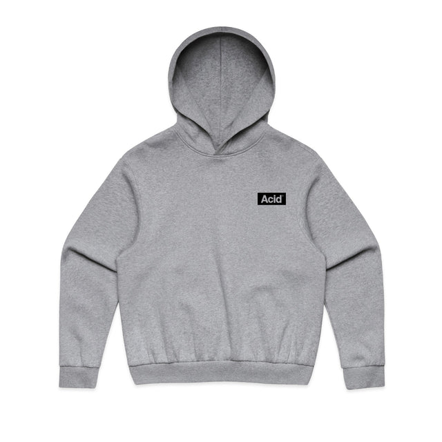 ACID Heavyweight Box Hoodie in Athletic Heather, front