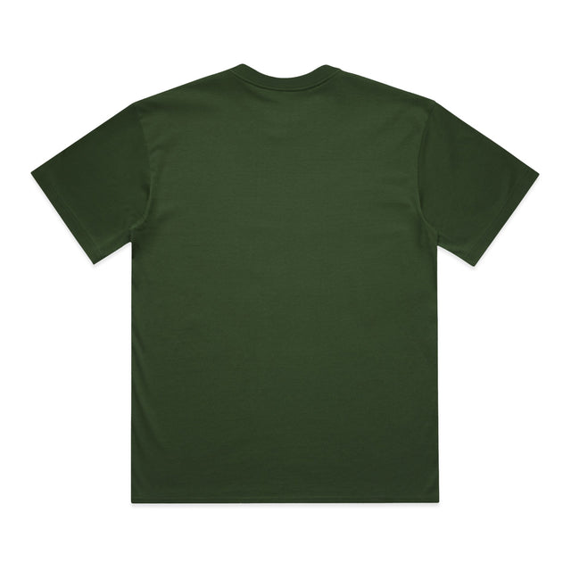 ACID Heavyweight Box Tee in Forest Green, back