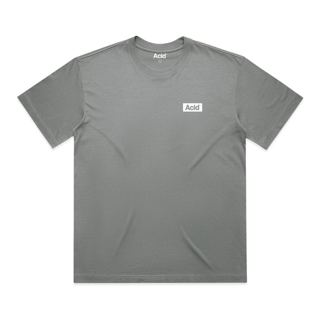 ACID Heavyweight Box Tee in Shadow, front