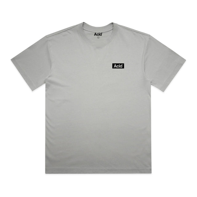 ACID Heavyweight Box Tee in Storm, front