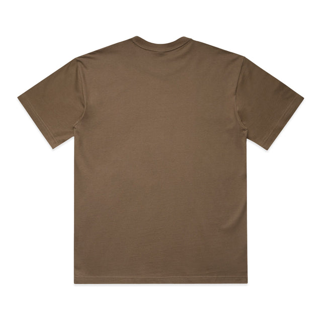ACID Heavyweight Box Tee in Walnut, back