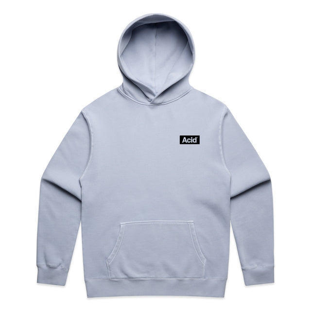 ACID Faded Relaxed Hoodie in Faded Powder, front