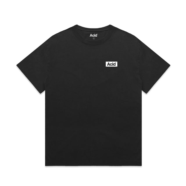 ACID Heavyweight Faded Tee in Faded Black, front