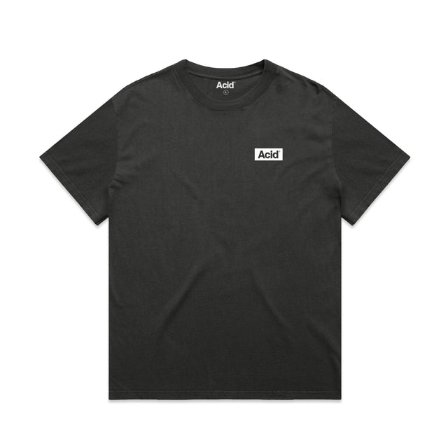 ACID Heavyweight Faded Tee in Faded Coal, front