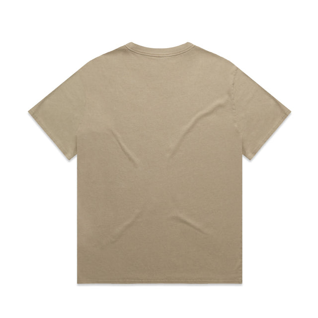 ACID Heavyweight Faded Tee in Faded Khaki, back