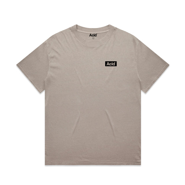 ACID Heavyweight Faded Tee in Faded Mushroom, front