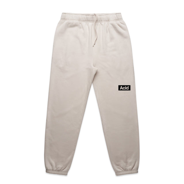 ACID Relaxed Fleece Joggers in Bone, front