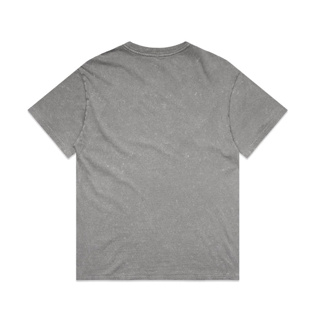 ACID Stone Wash Heavyweight Tee in Grey Stone, back