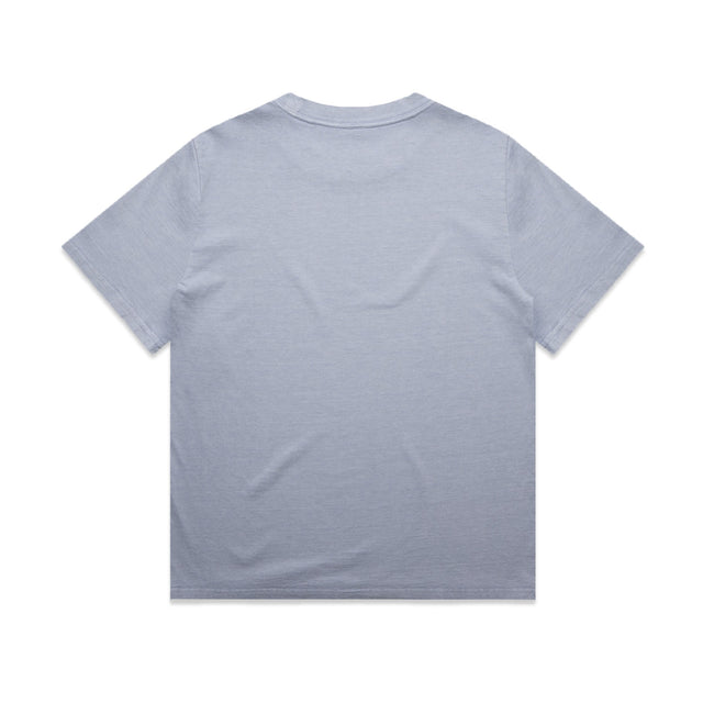 ACID Women's Heavyweight Faded Tee in Faded Powder, back