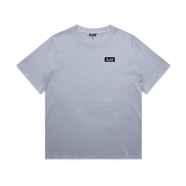 ACID Women's Heavyweight Faded Tee in Faded Powder, front