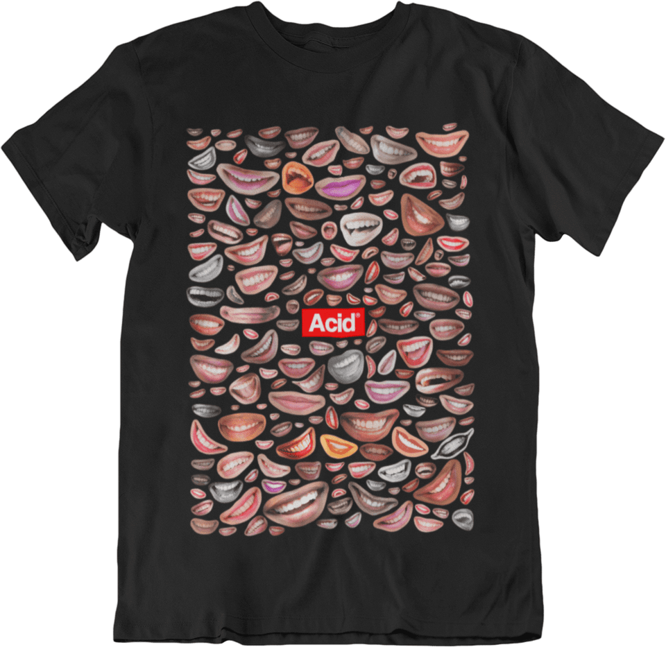 Black Mouthy T-shirt Acid Clothing