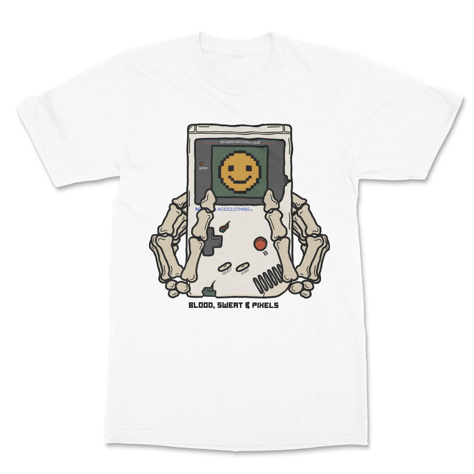 Play Dead White - Printed T-Shirt