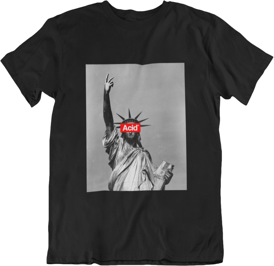 Liberty - Black T-Shirt - Acid Clothing